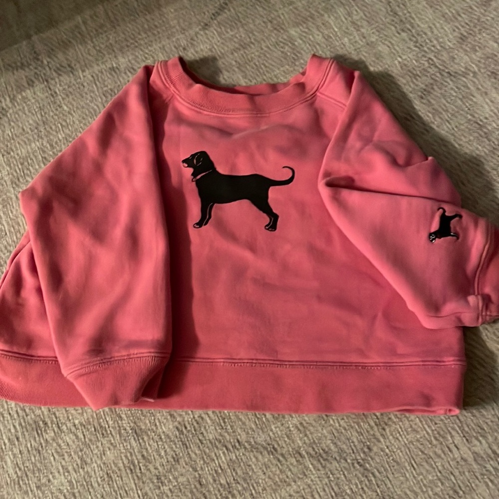 The Black Dog size 3T crew neck sweatshirt, pink